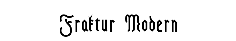 Fraktur Modern font preview