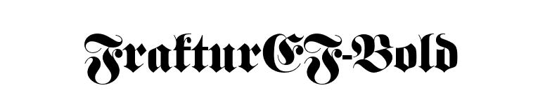 FrakturEF-Bold font preview