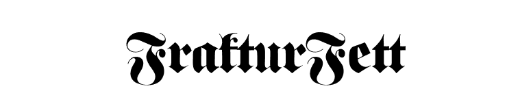 FrakturFett font preview