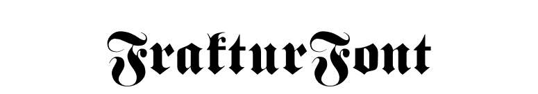 FrakturFont font preview