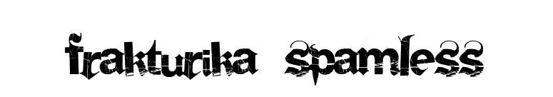 Frakturika Spamless font preview