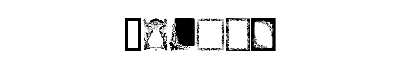 Frames font preview
