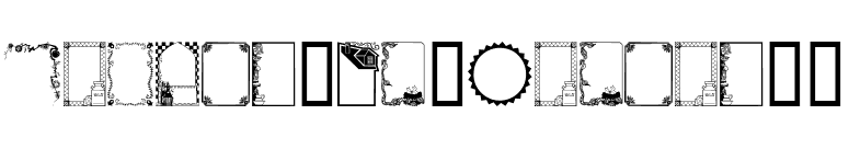 FramesAndBordersII font preview