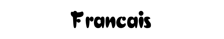 Francais font preview