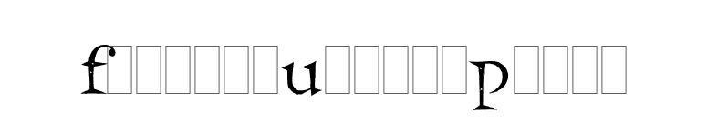 FrancesUncialPlain font preview