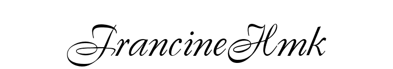 FrancineHmk font preview