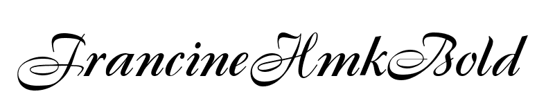 FrancineHmkBold font preview