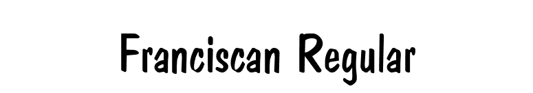 Franciscan Regular font preview