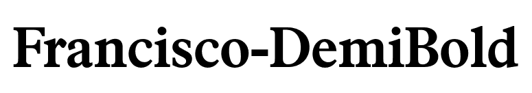 Francisco-DemiBold font preview