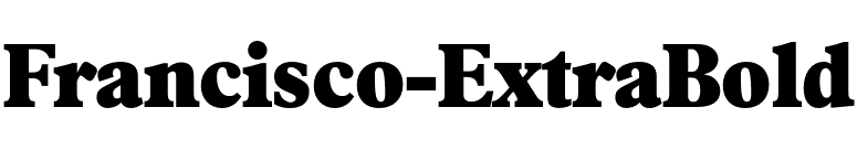 Francisco-ExtraBold font preview