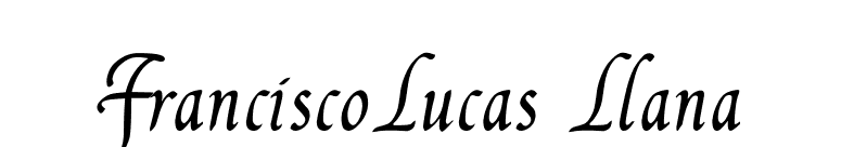 FranciscoLucas Llana font preview