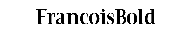 FrancoisBold font preview