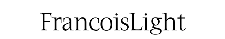 FrancoisLight font preview