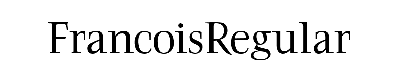 FrancoisRegular font preview