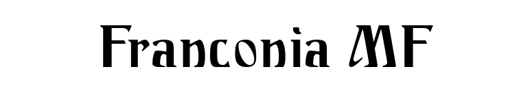 Franconia MF font preview