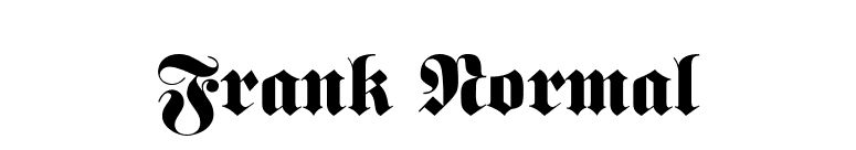 Frank Normal font preview