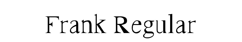 Frank Regular font preview
