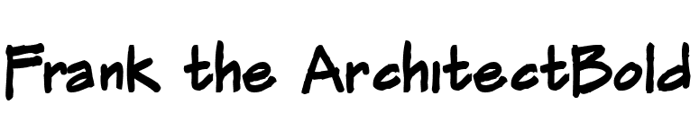 Frank the ArchitectBold font preview