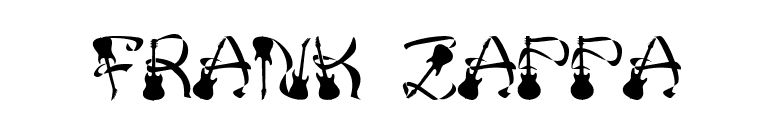 Frank Zappa font preview