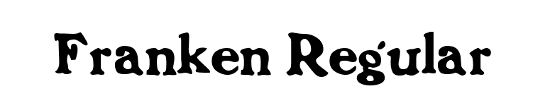Franken Regular font preview