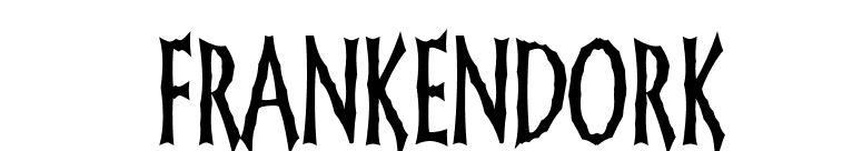 FrankenDork font preview
