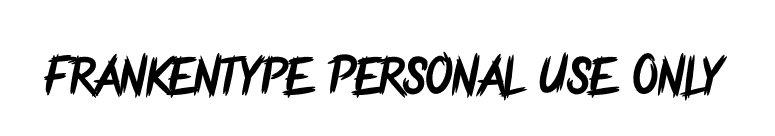 Frankentype Personal Use Only font preview