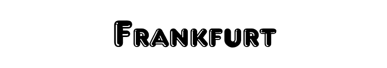 Frankfurt font preview
