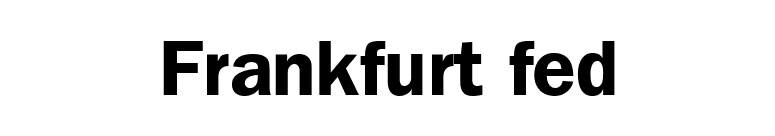 Frankfurt fed font preview
