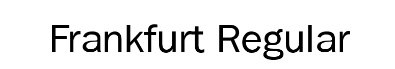 Frankfurt Regular font preview