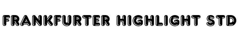 Frankfurter Highlight Std font preview
