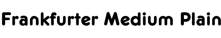 Frankfurter Medium Plain font preview