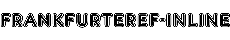 FrankfurterEF-Inline font preview