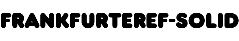 FrankfurterEF-Solid font preview