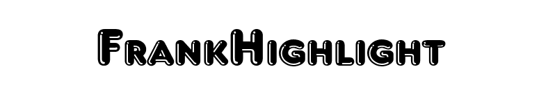 FrankHighlight font preview