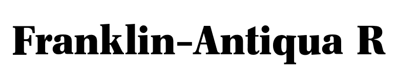 Franklin-Antiqua R font preview