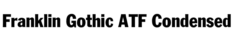 Franklin Gothic ATF Condensed font preview