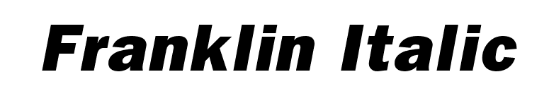 Franklin Italic font preview