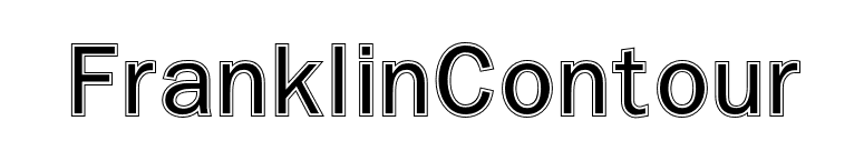 FranklinContour font preview