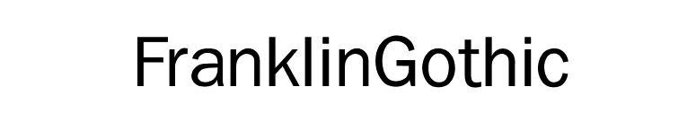 FranklinGothic font preview