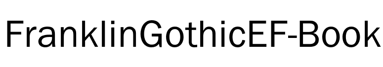FranklinGothicEF-Book font preview