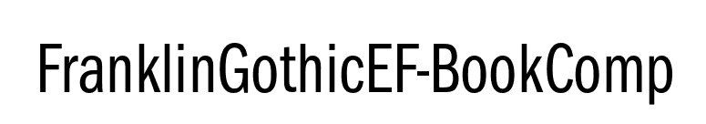 FranklinGothicEF-BookComp font preview