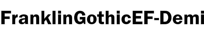 FranklinGothicEF-Demi font preview
