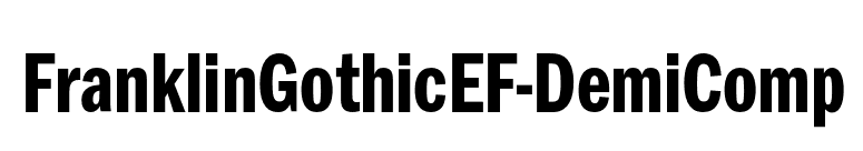 FranklinGothicEF-DemiComp font preview