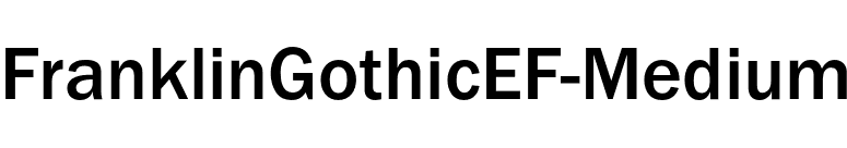 FranklinGothicEF-Medium font preview