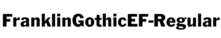FranklinGothicEF-Regular font preview