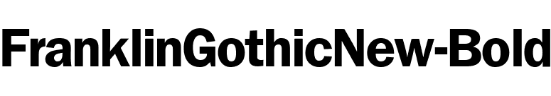 FranklinGothicNew-Bold font preview
