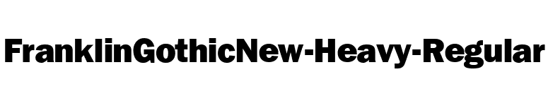 FranklinGothicNew-Heavy-Regular font preview
