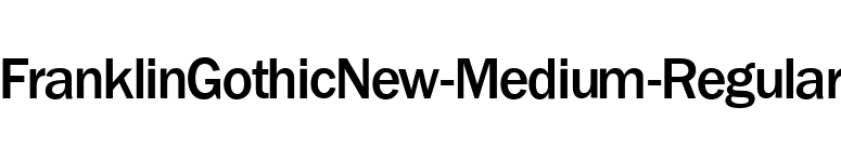 FranklinGothicNew-Medium-Regular font preview