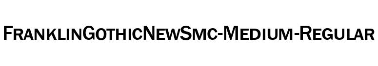 FranklinGothicNewSmc-Medium-Regular font preview