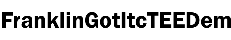 FranklinGotItcTEEDem font preview